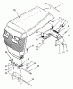 Toro 73320 (310-8) - 310-8 Garden Tractor, 1993 (3900001-3999999) Ersatzteile HOOD ASSEMBLY