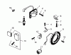 Toro 73320 (310-8) - 310-8 Garden Tractor, 1993 (3900001-3999999) Ersatzteile IGNITION SYSTEM