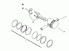 Toro 73320 (310-8) - 310-8 Garden Tractor, 1993 (3900001-3999999) Ersatzteile PISTON AND RINGS