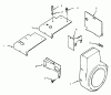 Toro 73362 (312-8) - 312-8 Garden Tractor, 1994 (4900001-4999999) Ersatzteile BAFFLES AND SHROUDS