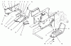 Toro 73362 (312-8) - 312-8 Garden Tractor, 1994 (4900001-4999999) Ersatzteile BELT GUARD & FOOTRESTS