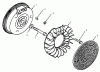 Toro 73362 (312-8) - 312-8 Garden Tractor, 1994 (4900001-4999999) Ersatzteile FLYWHEEL
