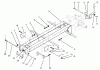 Toro 73362 (312-8) - 312-8 Garden Tractor, 1994 (4900001-4999999) Ersatzteile FRAME & HITCHES