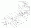 Toro 73362 (312-8) - 312-8 Garden Tractor, 1994 (4900001-4999999) Ersatzteile FRONT AXLE AND STEERING