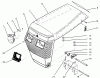 Toro 73362 (312-8) - 312-8 Garden Tractor, 1994 (4900001-4999999) Ersatzteile HOOD ASSEMBLY