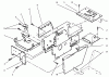 Toro 73362 (312-8) - 312-8 Garden Tractor, 1994 (4900001-4999999) Ersatzteile HOOD STAND AND SUPPORTS