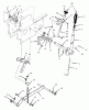 Toro 73362 (312-8) - 312-8 Garden Tractor, 1994 (4900001-4999999) Ersatzteile MANUAL LIFT LINKAGE