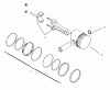 Toro 73362 (312-8) - 312-8 Garden Tractor, 1994 (4900001-4999999) Ersatzteile PISTON AND RINGS