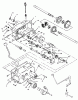 Toro 73362 (312-8) - 312-8 Garden Tractor, 1994 (4900001-4999999) Ersatzteile TRANSMISSION 8-SPEED #1