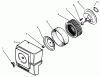 Toro 73363 (312-8) - 312-8 Garden Tractor, 1996 (6900001-6999999) Ersatzteile AIR CLEANER