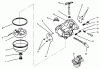 Toro 73363 (312-8) - 312-8 Garden Tractor, 1996 (6900001-6999999) Ersatzteile CARBURETOR