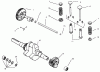 Toro 73363 (312-8) - 312-8 Garden Tractor, 1997 (7900001-7999999) Ersatzteile CAMSHAFT, CRANKSHAFT AND VALVES