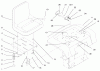 Toro 73363 (312-8) - 312-8 Garden Tractor, 1997 (7900001-7999999) Ersatzteile FENDER, SEAT & TAIL LIGHTS