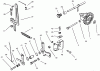 Toro 73363 (312-8) - 312-8 Garden Tractor, 1997 (7900001-7999999) Ersatzteile GOVERNOR LINKAGE