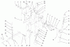 Toro 73363 (312-8) - 312-8 Garden Tractor, 1997 (7900001-7999999) Ersatzteile MANUAL LIFT SYSTEM