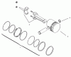 Toro 73363 (312-8) - 312-8 Garden Tractor, 1997 (7900001-7999999) Ersatzteile PISTON AND RINGS