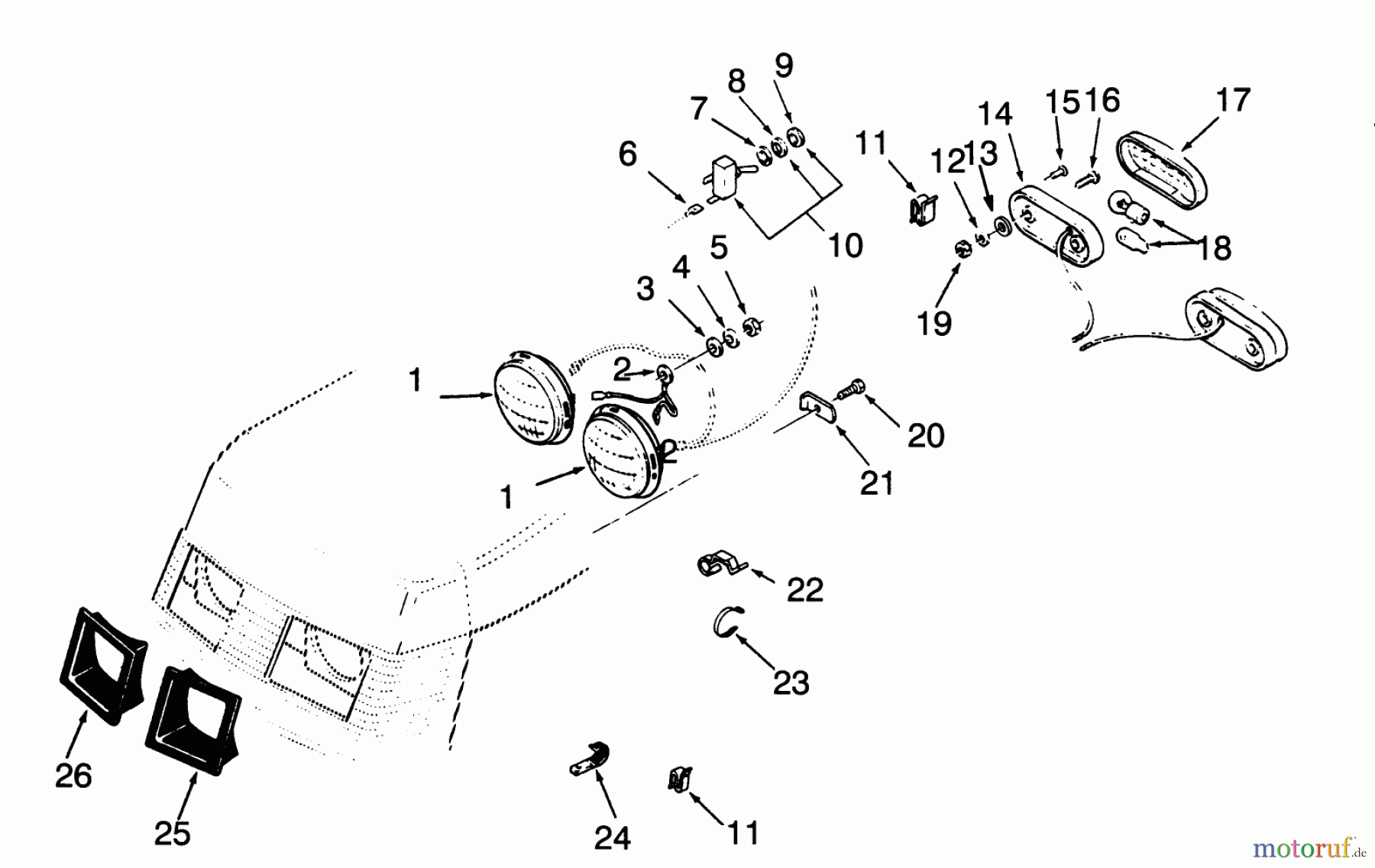 Toro Neu Mowers, Lawn & Garden Tractor Seite 1 73380 (312-8) - Toro 312-8 Garden Tractor, 1993 (3900001-3999999) ELECTRICAL SYSTEM #3