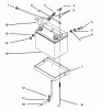 Toro 73380 (312-8) - 312-8 Garden Tractor, 1994 (4900001-4999999) Ersatzteile BATTERY