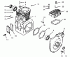 Toro 73380 (312-8) - 312-8 Garden Tractor, 1994 (4900001-4999999) Ersatzteile CRANKCASE AND CYLINDER HEAD