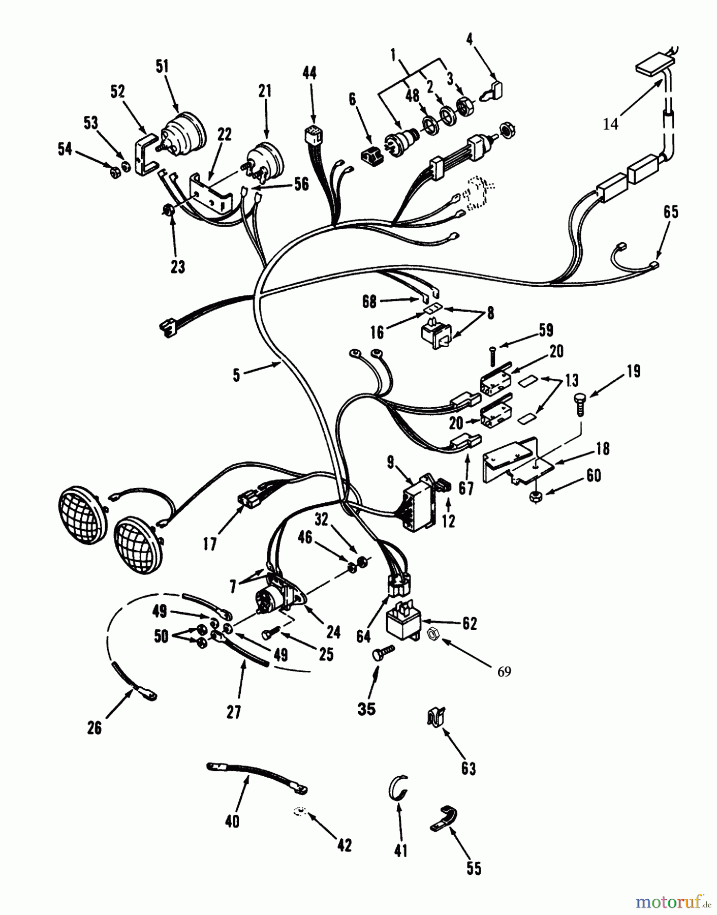  Toro Neu Mowers, Lawn & Garden Tractor Seite 1 73380 (312-8) - Toro 312-8 Garden Tractor, 1994 (4900001-4999999) ELECTRICAL SYSTEM #1