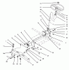 Toro 73380 (312-8) - 312-8 Garden Tractor, 1994 (4900001-4999999) Ersatzteile FRONT AXLE AND STEERING