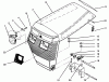Toro 73380 (312-8) - 312-8 Garden Tractor, 1994 (4900001-4999999) Ersatzteile HOOD ASSEMBLY