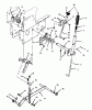 Toro 73380 (312-8) - 312-8 Garden Tractor, 1994 (4900001-4999999) Ersatzteile MANUAL LIFT LINKAGE