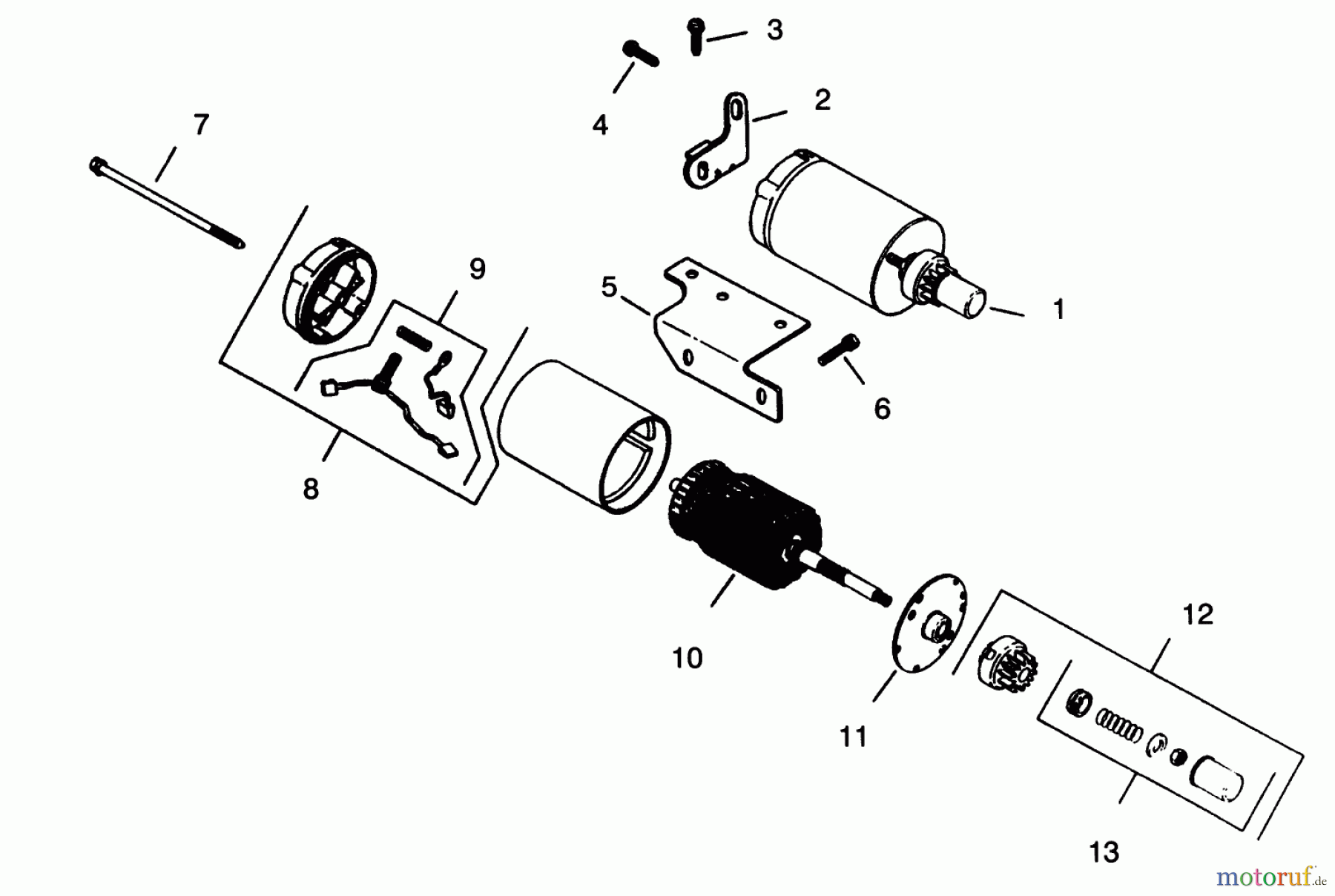 Toro Neu Mowers, Lawn & Garden Tractor Seite 1 73380 (312-8) - Toro 312-8 Garden Tractor, 1994 (4900001-4999999) STARTER