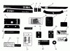 Toro 73400 (314-8) - 314-8 Garden Tractor, 1993 (3900001-3999999) Ersatzteile DECALS