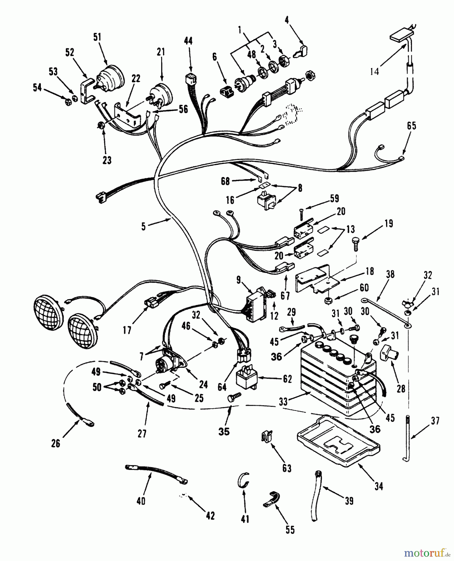  Toro Neu Mowers, Lawn & Garden Tractor Seite 1 73400 (314-8) - Toro 314-8 Garden Tractor, 1993 (3900001-3999999) ELECTRICAL SYSTEM #2