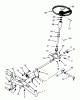 Toro 73400 (314-8) - 314-8 Garden Tractor, 1993 (3900001-3999999) Ersatzteile FRONT AXLE AND STEERING