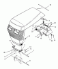 Toro 73400 (314-8) - 314-8 Garden Tractor, 1993 (3900001-3999999) Ersatzteile HOOD ASSEMBLY