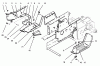 Toro 73400 (314-8) - 314-8 Garden Tractor, 1996 (SN 6900001-6999999) Ersatzteile BELT GUARD & FOOTRESTS