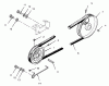 Toro 73400 (314-8) - 314-8 Garden Tractor, 1996 (SN 6900001-6999999) Ersatzteile DRIVE BELT AND PULLEYS