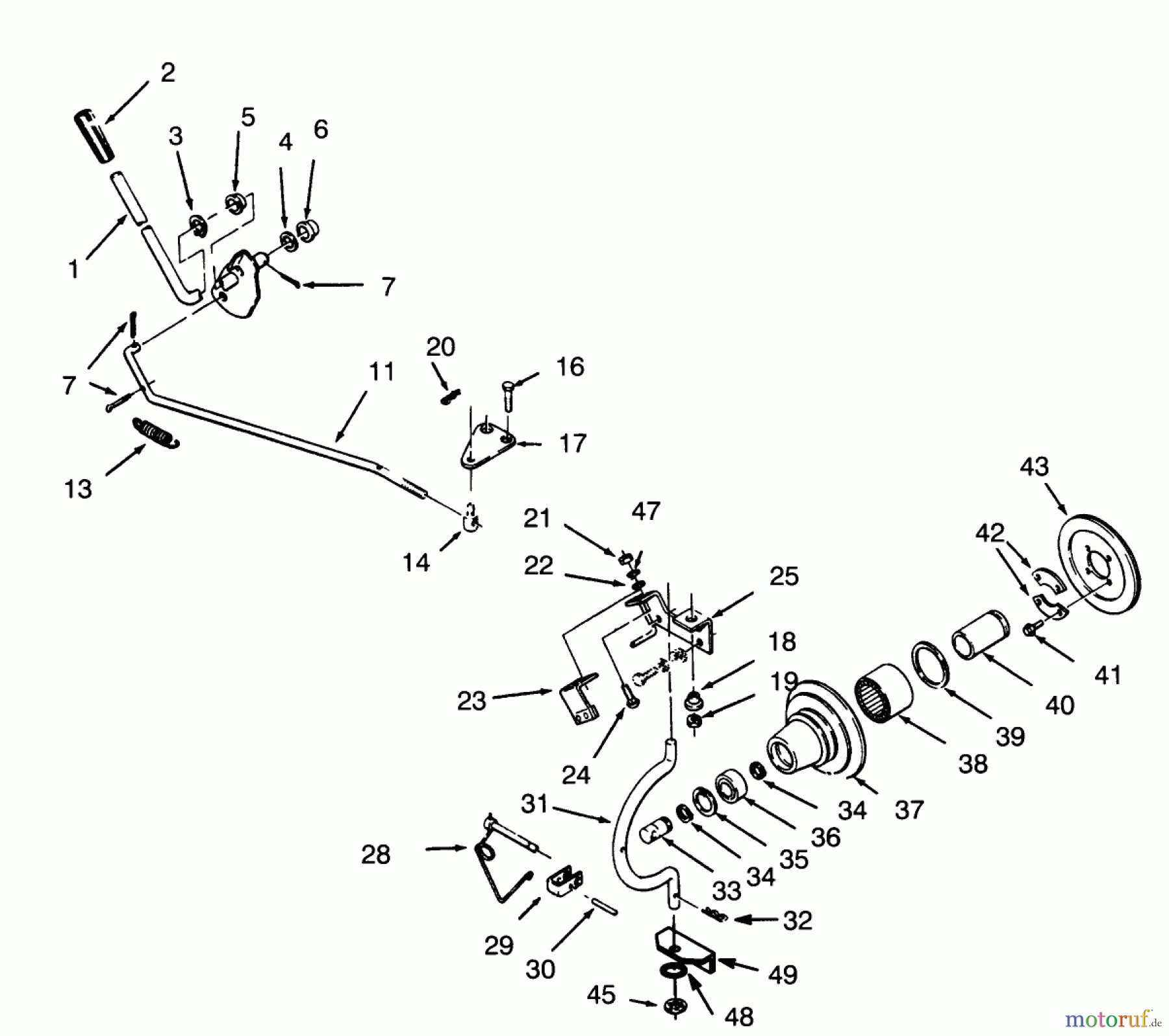  Toro Neu Mowers, Lawn & Garden Tractor Seite 1 73400 (314-8) - Toro 314-8 Garden Tractor, 1996 (SN 6900001-6999999) PTO CLUTCH AND CONTROL