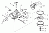 Toro 73401 (314-H) - 314-H Garden Tractor, 1993 (3900001-3999999) Ersatzteile CARBURETORS