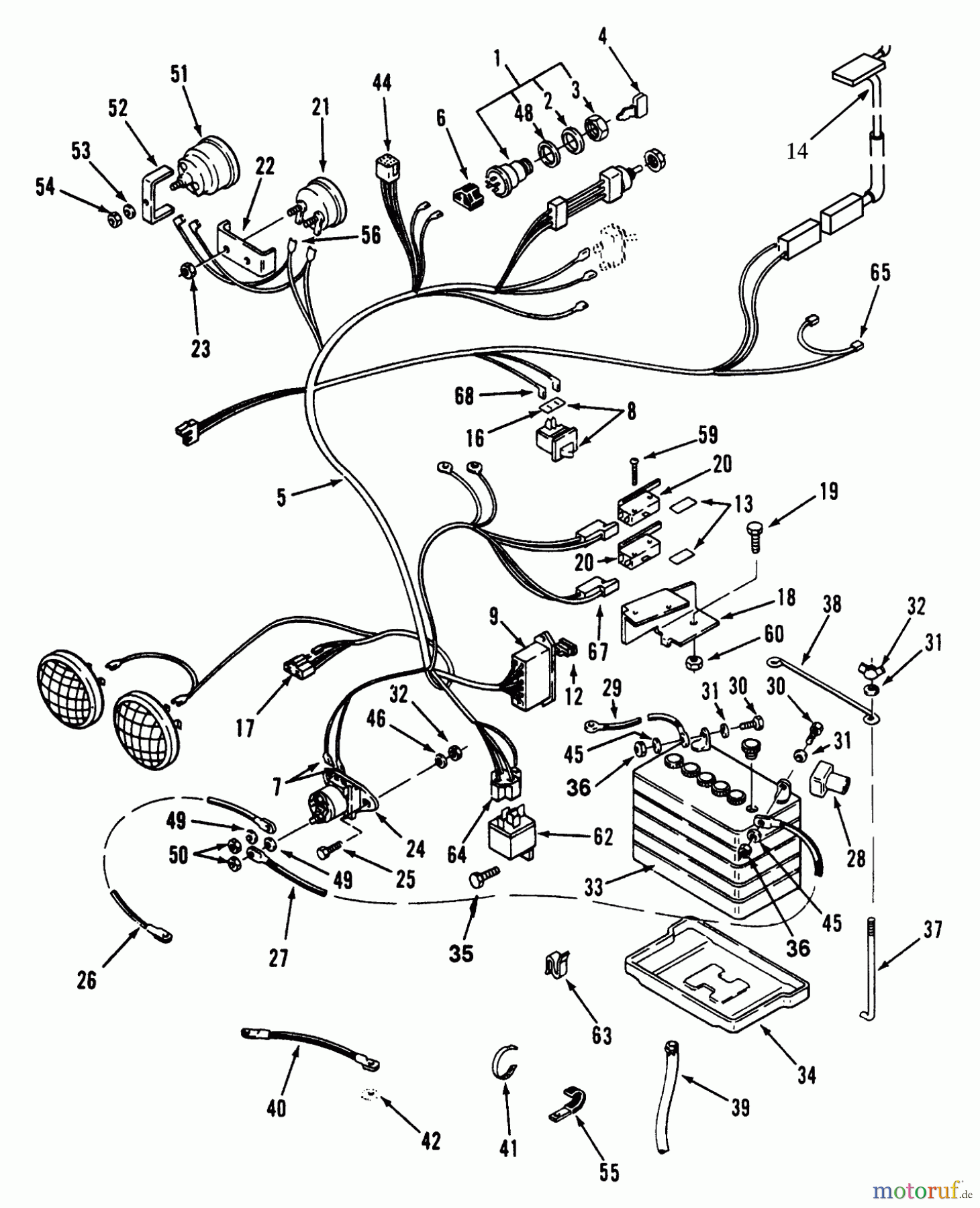 Toro Neu Mowers, Lawn & Garden Tractor Seite 1 73401 (314-H) - Toro 314-H Garden Tractor, 1993 (3900001-3999999) ELECTRICAL SYSTEM #2