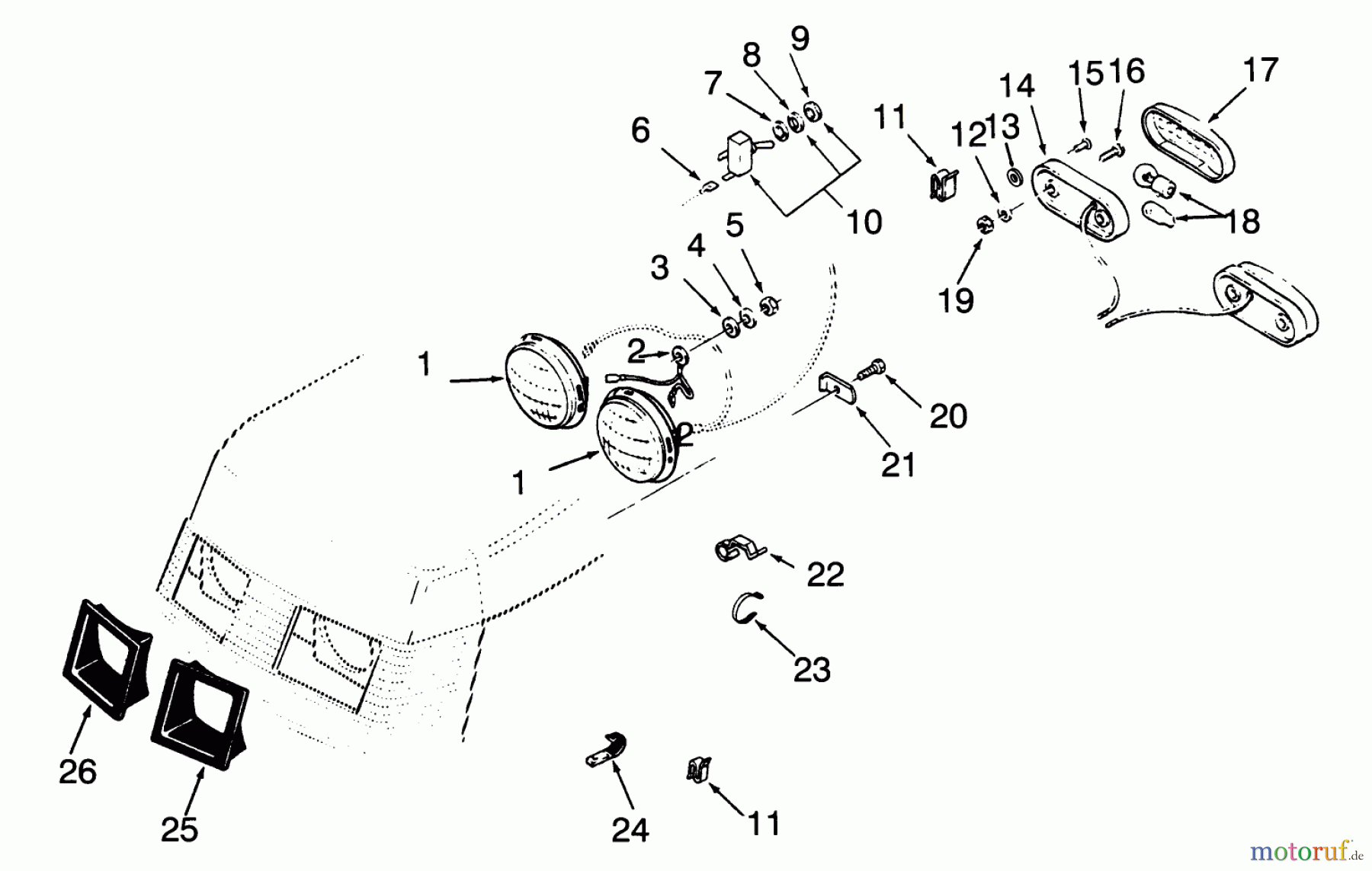 Toro Neu Mowers, Lawn & Garden Tractor Seite 1 73401 (314-H) - Toro 314-H Garden Tractor, 1993 (3900001-3999999) ELECTRICAL SYSTEM #3