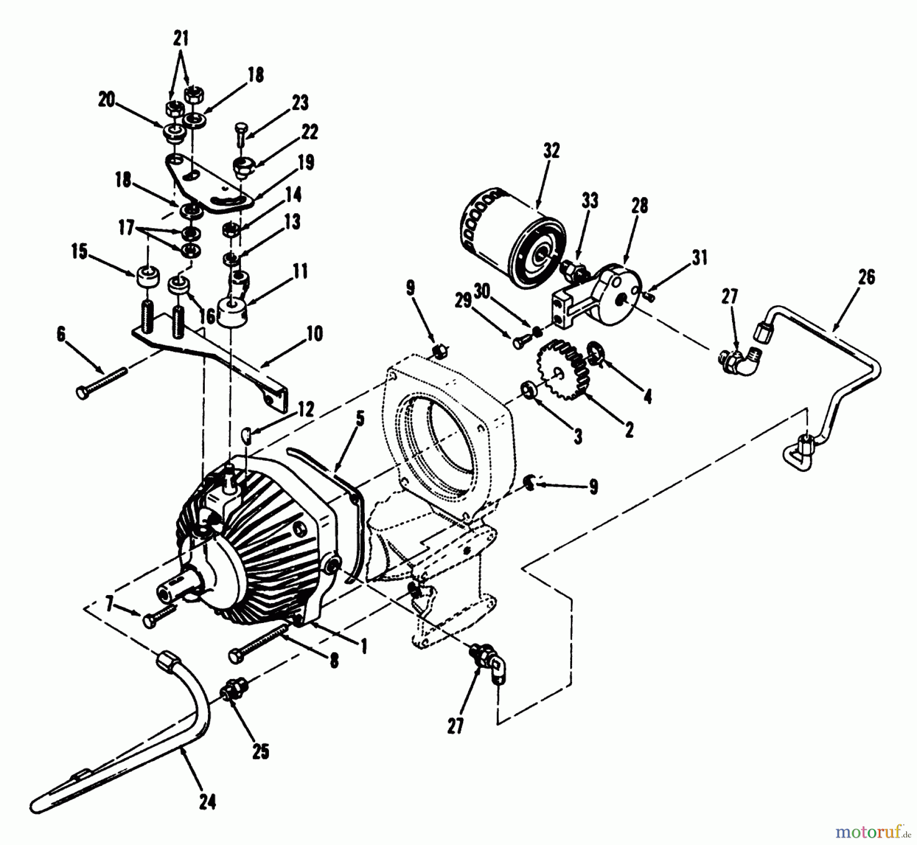 Toro Neu Mowers, Lawn & Garden Tractor Seite 1 73401 (314-H) - Toro 314-H Garden Tractor, 1993 (3900001-3999999) TRANSAXLE HYDRAULIC SYSTEM