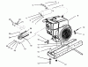 Toro 73401 (314-H) - 314-H Garden Tractor, 1995 (5900001-5900260) Ersatzteile ENGINE, MUFFLER, PULLEY & DRIVE BELT