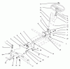 Toro 73401 (314-H) - 314-H Garden Tractor, 1995 (5900001-5900260) Ersatzteile FRONT AXLE AND STEERING