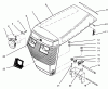 Toro 73401 (314-H) - 314-H Garden Tractor, 1995 (5900001-5900260) Ersatzteile HOOD ASSEMBLY