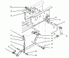 Toro 73401 (314-H) - 314-H Garden Tractor, 1995 (5900001-5900260) Ersatzteile HYDROSTATIC LIFT LINKAGE