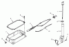 Toro 73401 (314-H) - 314-H Garden Tractor, 1995 (5900001-5900260) Ersatzteile OIL PAN AND DIPSTICK