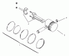 Toro 73401 (314-H) - 314-H Garden Tractor, 1995 (5900001-5900260) Ersatzteile PISTON AND RINGS