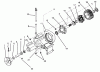 Toro 73401 (314-H) - 314-H Garden Tractor, 1995 (5900001-5900260) Ersatzteile TRANSAXLE ASSEMBLY #1