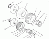 Toro 73401 (314-H) - 314-H Garden Tractor, 1995 (5900001-5900260) Ersatzteile WHEELS AND TIRES