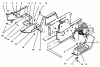 Toro 73401 (314-H) - 314-H Garden Tractor, 1996 (6900001-6999999) Ersatzteile BELT GUARD & FOOTRESTS