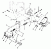 Toro 73401 (314-H) - 314-H Garden Tractor, 1996 (6900001-6999999) Ersatzteile CLUTCH, BRAKE AND SPEED CONTROL LINKAGE