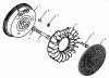 Toro 73401 (314-H) - 314-H Garden Tractor, 1996 (6900001-6999999) Ersatzteile FLYWHEEL